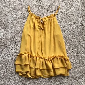 RO & DE Ruffle Boho cami size large